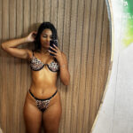 BIQUÍNI ONCINHA REGULÁVEL | MARROM E PRETO